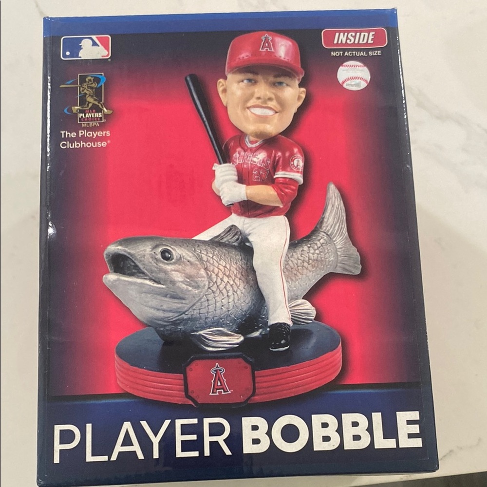 Mike Trout Player Bobblehead with Fish